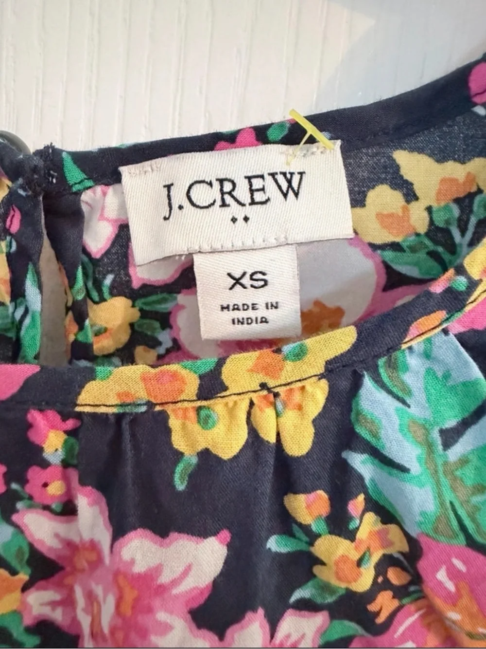 J.Crew Floral Print Flutter Sleeve Blouse Size XS